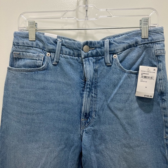 Good American Classic Boot Raw Hem Jean Size 10 - Picture 5 of 7